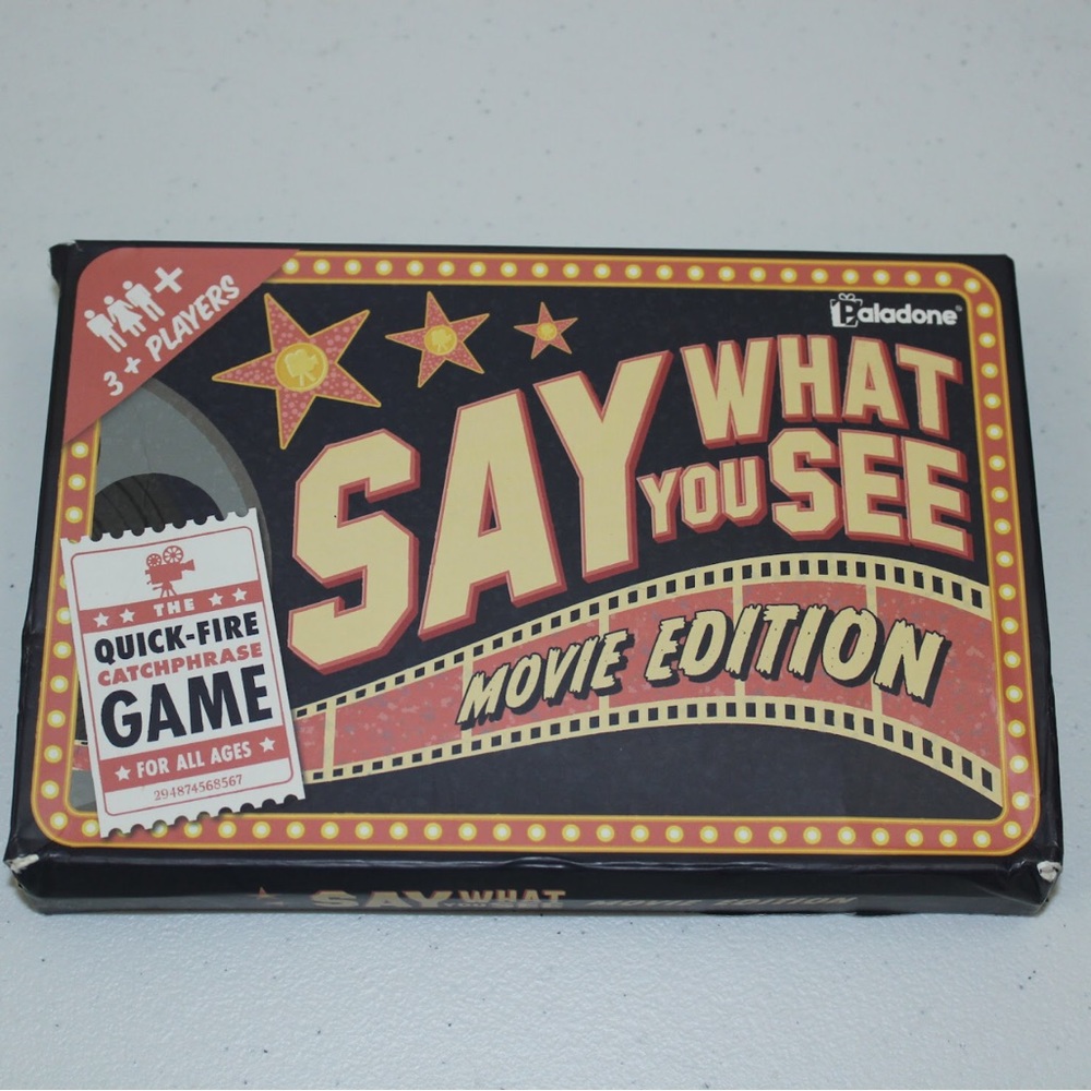 Paladone's "Say What You See" Movie Edition Quick Fire Catchphrase Game.